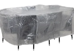 Acamp Schutzhüllen|Abdeckhülle für Sitzgruppe oval ca. 230 cm x 135 cm x 70cm