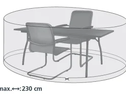 Acamp Schutzhüllen|Abdeckhülle für Sitzgruppe oval ca. 230 cm x 135 cm x 70cm