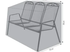 Acamp Schutzhüllen|Gartenbänke|Premium-Schutzhülle 3er-Gartenbank Grau