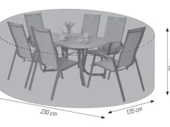 Premium-Schutzhülle Sitzgruppe Oval Grau*Acamp