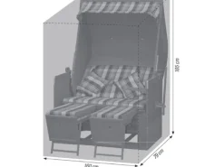 Acamp Schutzhüllen|Strandkörbe|Schutzhülle für Strandkörbe bis 160 cm x 79 cm