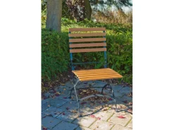 Acamp Gartenstühle|Set 2x Klappstuhl Lindau Teak-Schwarz FSC®