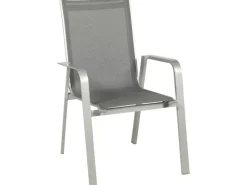 Set 4x Stapelsessel Urban 54 cm x 60 cm x 82 cm Platin-Graphit*Acamp Outlet