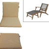 Sitzauflage Bangkok Beige für Relaxstühle 2-teilig mit separatem Fußteil*Acamp Discount