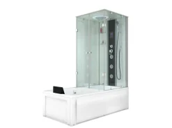 AcquaVapore Outdoor Whirlpools|Whirlpool Dusche Kombination K05-L01-WP Duschtempel 180x90