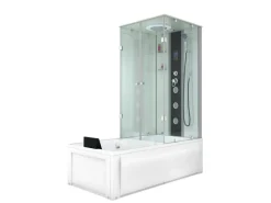 AcquaVapore Outdoor Whirlpools|Whirlpool Dusche Kombination K05-L01-WP Duschtempel 180x90