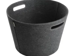 Aduro Kaminholzregale|Holzkorb Proline Grau aus Filz Ø 45 cm