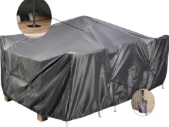 Aerocover Schutzhüllen|Lounge-Gartenmöbel|Abstandshalter und 8 Sandsäcke Anthrazit