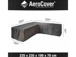 Aerocover Gartenmöbel-Sets|Schutzhüllen|Schutzhülle für Eck-Lounge 235 cm x 235 cm Anthrazit