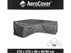 Aerocover Schutzhüllen|Schutzhülle für Eck-Lounge 270 cm x 270 cm Anthrazit