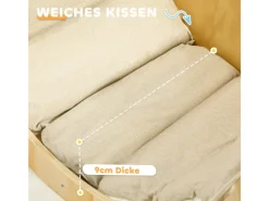 AIYAPLAY Fitnessgeräte|3 in 1 Klettergerüst Set mit Tischplatte Kissen für Kinder