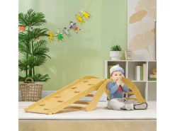 4 in 1 Klettergerüst Set mit Rutsche für Kinder Indoor*AIYAPLAY Best