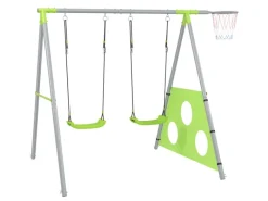 3 in 1 Schaukelgestell Outdoor Schaukelgerüst mit 2 Schaukeln*AIYAPLAY Online