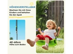 3 in 1 Schaukelgestell Outdoor Schaukelgerüst mit 2 Schaukeln*AIYAPLAY Online
