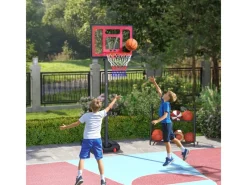 AIYAPLAY Outdoor-Spielzeug|Sportgeräte|Kinder Basketballkorb  Kunststoff Stahl Rot 83L x 2B x 250-310H cm