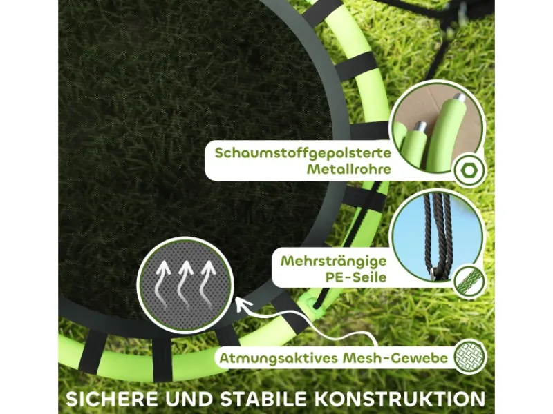 Kinderschaukel PE 100% Polyester 100L x 100B x 180H cm*AIYAPLAY