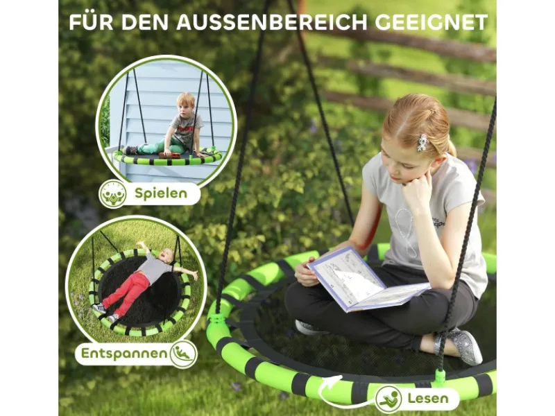 Kinderschaukel PE 100% Polyester 100L x 100B x 180H cm*AIYAPLAY