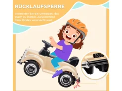 Rutschauto mit Kippschutz für 18-48 Monaten 77,5 x 41,5 x 45 cm Beige*AIYAPLAY Discount