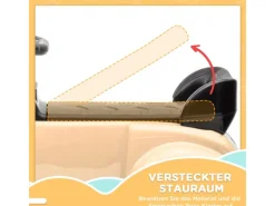 Rutschauto mit Kippschutz für 18-48 Monaten 77,5 x 41,5 x 45 cm Beige*AIYAPLAY Discount