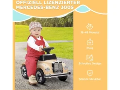Rutschauto mit Kippschutz für 18-48 Monaten 77,5 x 41,5 x 45 cm Beige*AIYAPLAY Discount