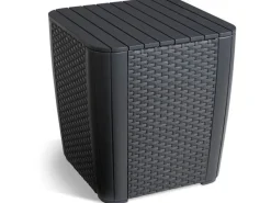 Allibert Balkonmöbel|Sitzkissen|Gartenmöbelset Lowa Grau 3 tlg.