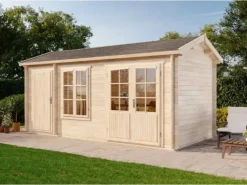 Gartenhaus Bolton-28 XL Satteldach Imprägniert 520 cm x 236 cm*Alpholz Online