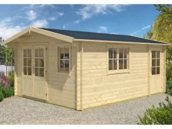 Kinder Alpholz Kinder-Gartengeräte|Gartenhaus Jennifer-28 Satteldach Unbehandelt 400 cm x 550 cm