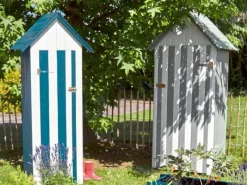 Alpholz Gartenschränke|Gartenschrank Wissant Kiefer KDI 93 cm x 60 cm x 193 cm