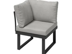 Gartenmöbel-Sets|Lounge-Gartenmöbel|Alu-Ecksessel Lipson Aluminium Grau