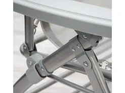 AMANKA Sonnenliegen|Campingliege 178 x 70 x 96 cm bis 100 kg Belastbar Grau