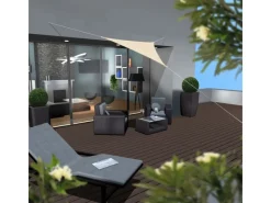 AMANKA Sonnensegel|HDPE Sonnensegel - 2x2x2m Dreieck