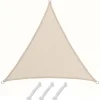 HDPE Sonnensegel - 3 x 3 x 3 m Dreieck Beige*AMANKA Best