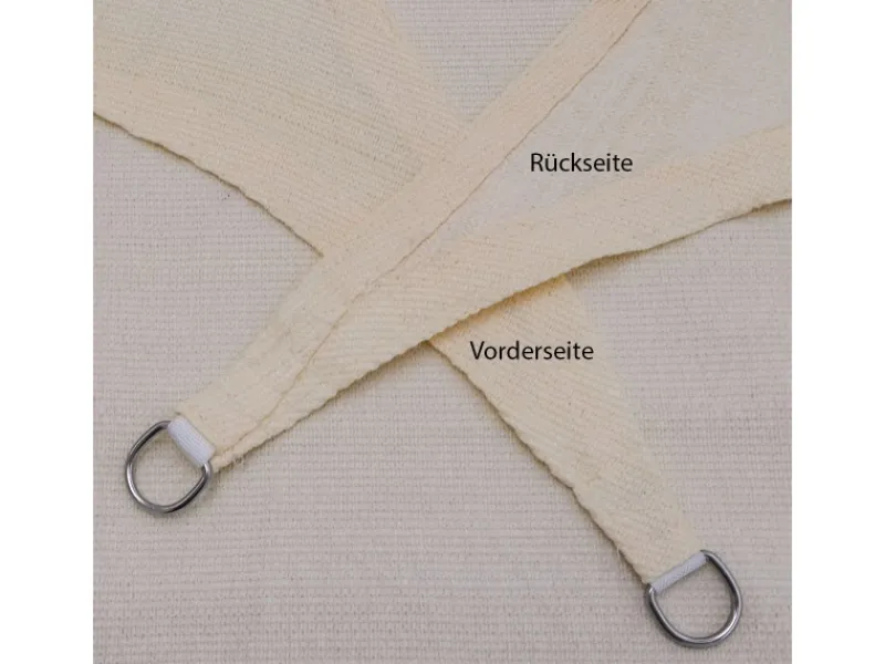 HDPE Sonnensegel - 7 x 7 x 7 m Dreieck Beige*AMANKA Best