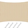 HDPE Sonnensegel - 3 x 2m Rechteckig Beige*AMANKA Sale