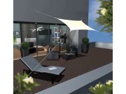 HDPE Sonnensegel - 3 x 2m Rechteckig Beige*AMANKA Sale