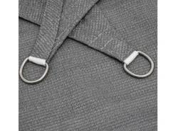 HDPE Sonnensegel Wasserdurchlässig - 5 x 3 m Rechteckig Grau*AMANKA Online