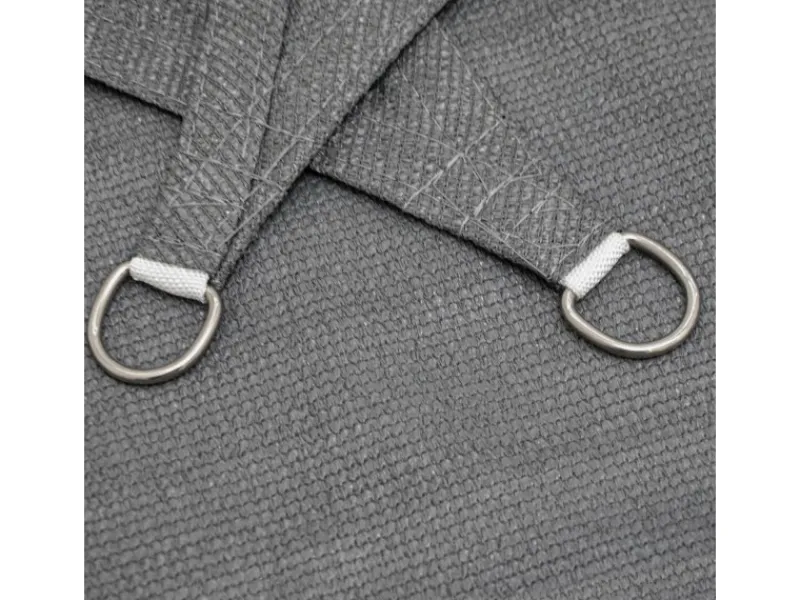 HDPE Sonnensegel Wasserdurchlässig - 4 x 4 m Quadratisch Grau*AMANKA Discount