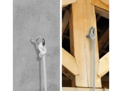 Hängematten Befestigung mit Karabiner Schraube & Seil bis 160 kg*AMANKA