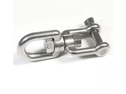 AMANKA Sonnenschirme|Hängesessel Drehwirbel 10 x 125 mm bis 420 kg belastbar Silber