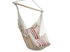 AMANKA Sitzkissen|Hängesessel inkl. 2 Kissen bis 120 kg 130 x 95 cm