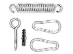 Hängestuhl-Befestigung mit XXL-Schraube mit Feder und Karabiner 150 kg*AMANKA Discount