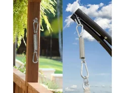 Hängestuhl-Befestigung mit XXL-Schraube mit Feder und Karabiner 150 kg*AMANKA Discount