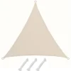 Polyester Sonnensegel Wasserabweisend - 2x2x2m Dreieck Beige*AMANKA Clearance