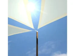 Polyester Sonnensegel Wasserabweisend - 2x2x2m Dreieck Beige*AMANKA Clearance