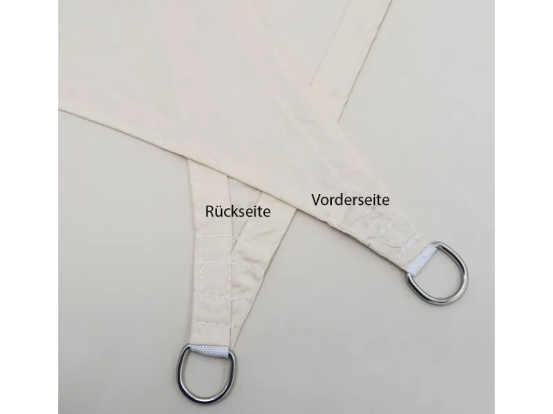 AMANKA Sonnensegel|Polyester Sonnensegel Wasserabweisend - 3 x 3 x 3 m Dreieck Beige