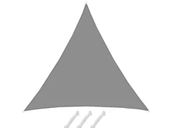 Polyester Sonnensegel Wasserdicht - 7 x 7 x 7 m Dreieck Grau*AMANKA Hot