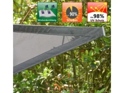 Polyester Sonnensegel Wasserdicht - 7 x 7 x 7 m Dreieck Grau*AMANKA Hot