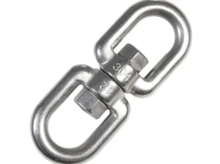 XL-Hängesessel Drehwirbel 10 x 125 mm  bis 420 kg Silber*AMANKA Clearance