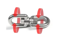 XL-Hängesessel Drehwirbel 10 x 125 mm  bis 420 kg Silber*AMANKA Clearance