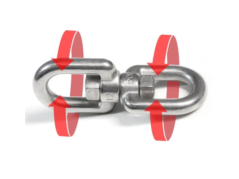 XL-Hängesessel Drehwirbel 10 x 125 mm bis 420 kg Silber*AMANKA Clearance